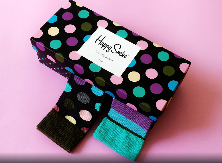 packvertising - opakowanie firmy Happy socks, 